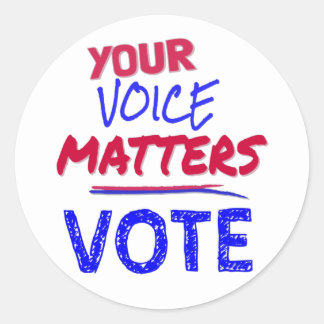 Adesivo Sua Voz Importa - VOTE