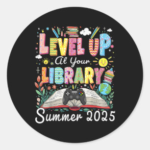 Adesivo Suba de Nível na Sua Biblioteca Verão 2025 Leia Li