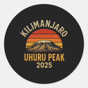 Adesivo Subida ao Pico Uhuru Kilimanjaro Tanzânia 2025 Sou