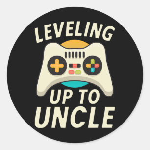 Adesivo Subindo de Nível Para Tio Gaming Família de Gamer