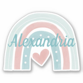 Adesivo Subir Acima do Monograma Arco-Íris Boêmico