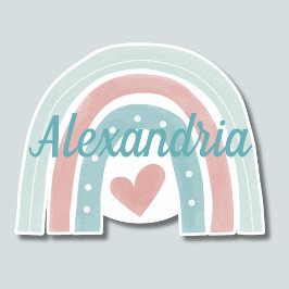 Adesivo Subir Acima do Monograma Bohemian Rainbow Watersaf