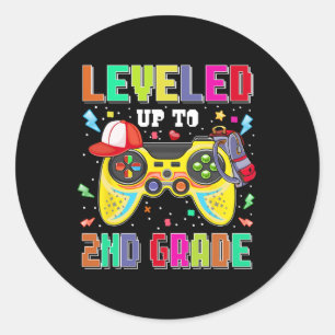 Adesivo Subiu Para o 2º Ano Gamer Primeiro Dia Meninos Ck