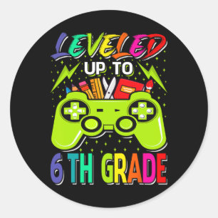 Adesivo Subiu Para o 6º Ano Gamer Ck Para a Primeira Aula