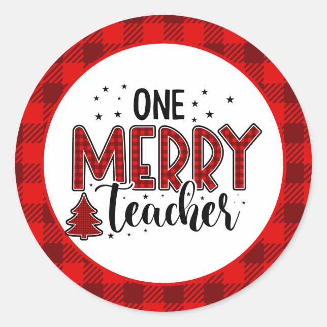 Adesivo Sublimação de Natal para Professores de Uma Feliz (Frente)