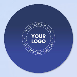 Adesivo Substituição Fácil de Logotipo e Texto Gradiente