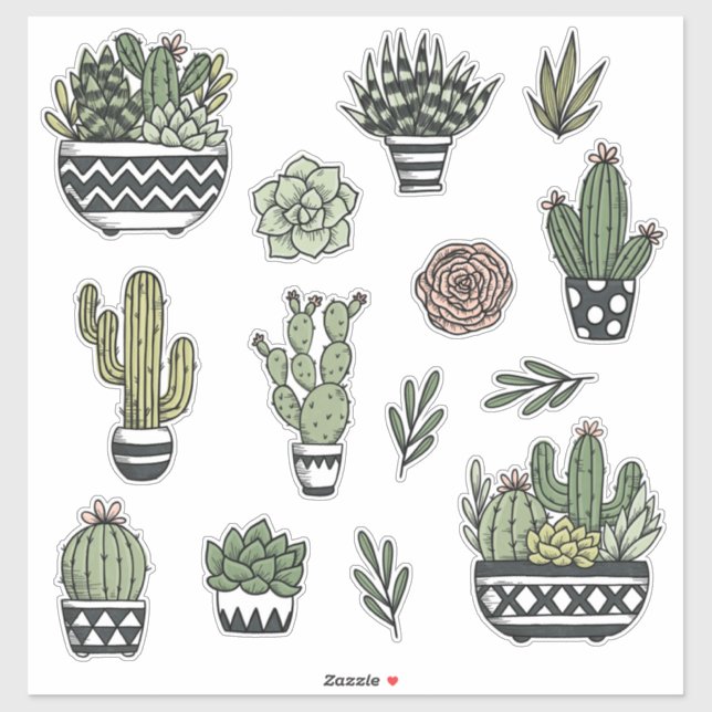 ADESIVO SUCCULENTES (Folha)