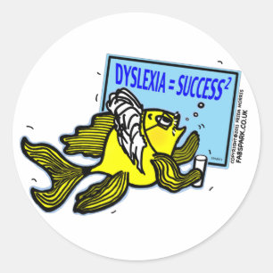 Adesivo Sucesso do Dyslexic do ~ dos peixes do professor