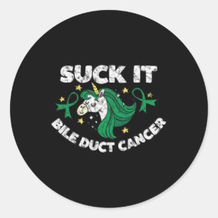 Adesivo Suck It Bile Duct Cancer Cote Quote Com O Unicorn