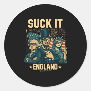 Adesivo Suck It England Funny George Washington 1776 Usa 4