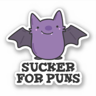 Adesivo Sucker Para Puns Cute Baby Bat Pun Sticker