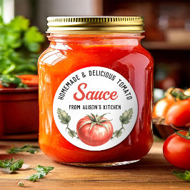Adesivo Suco de Tomate enlatamento estilo vintage personal