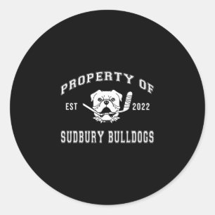 Adesivo Sudbury Bulldog Divertido 2