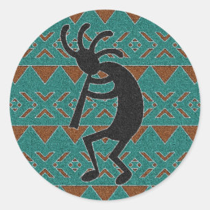 Adesivo Sudoeste Kokopelli de turquesa