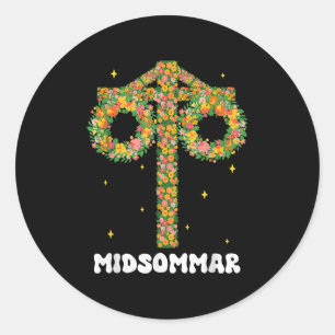 Adesivo Suecia MidSummer Solstile Maypole Midsommar