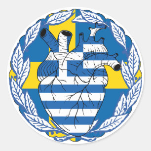 Adesivo Suecia sueca Independência grega Grécia grega