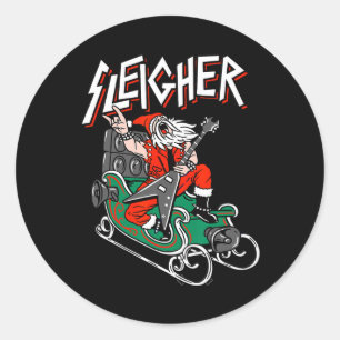 Adesivo Suéter de Natal Feio Papais noeis de Metal Pesado