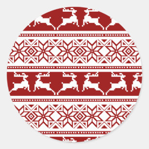 Adesivo Suéter Feio de Natal Rena