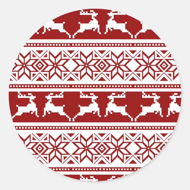Adesivo Suéter Feio de Natal Rena (Frente)