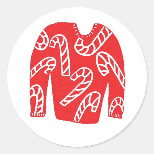 Adesivo Suéter Feio PERSONALIZADO Festa de Natal (Frente)