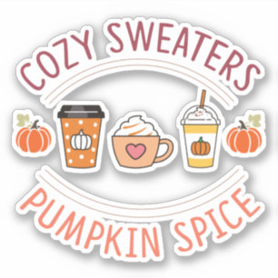 Adesivo Suéteres sem costura Pumpkin Spice