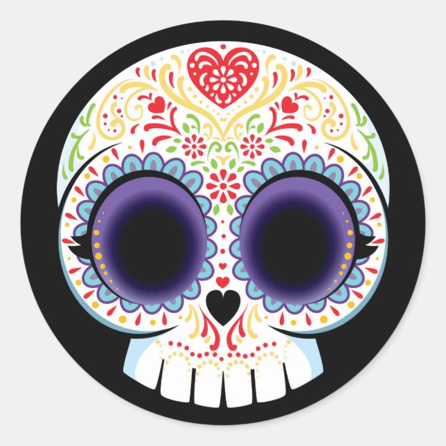 Adesivo Sugar Skull Sticker (Frente)