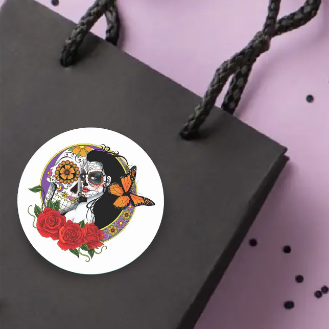 Adesivo Sugar Skulls Art Nouveau (Criador carregado)