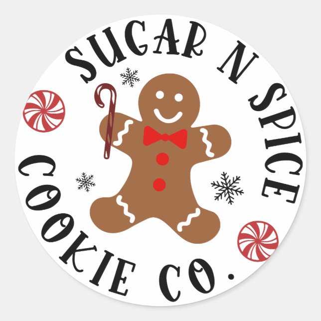 Adesivo Sugar & Spice Gingercake Cookie Co. (Frente)