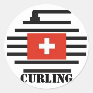 Adesivo Suiça Curling