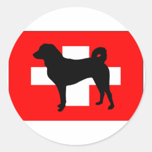 Adesivo Suiça flag.png do silo de Appenzeller Sennenhund