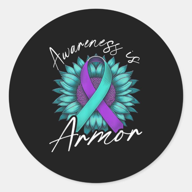 Adesivo Suicide Awareness Suicide Prevention Suprt Survivo (Frente)