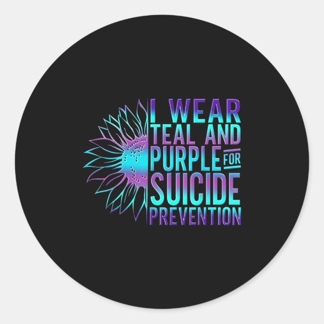 Adesivo Suicide Awareness Suicide Prevention Suprt Survivo (Frente)