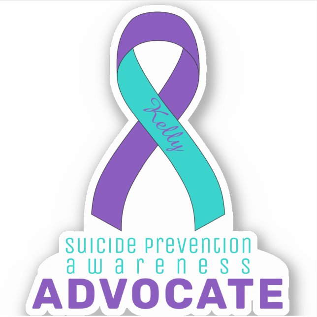 Adesivo Suicide Prevention Awareness Advocate Vinyl (Frente)