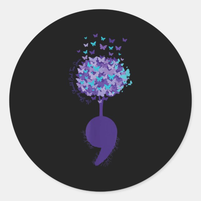 Adesivo Suicide Prevention Awareness No Story Should End T (Frente)