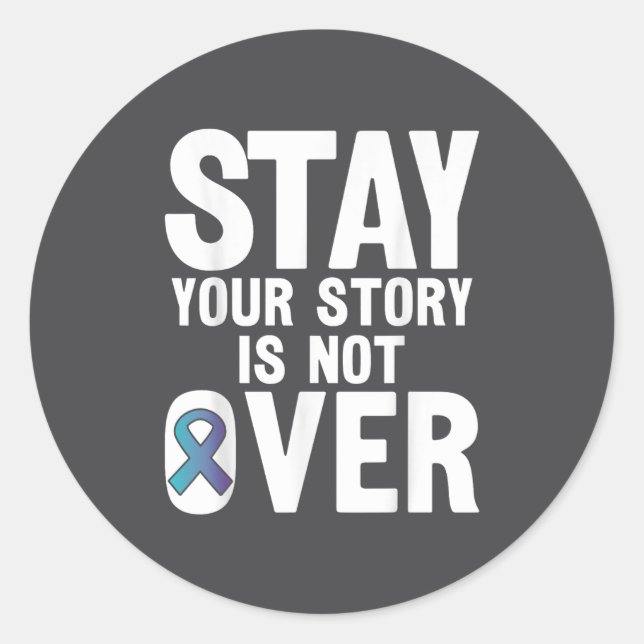 Adesivo Suicide Prevention Your Story _ I For Suprters  (Frente)