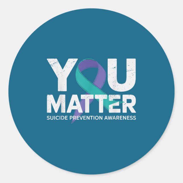 Adesivo Suicides Prevention Shirts Suicide Awareness  (Frente)