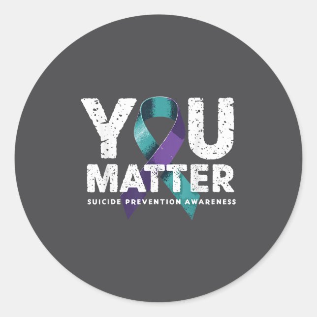 Adesivo Suicides Prevention Shirts Suicide Awareness  (Frente)