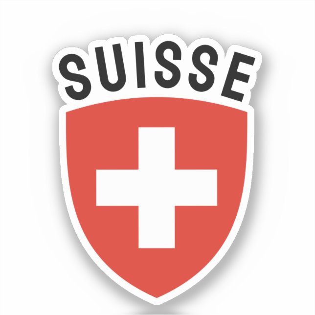 Adesivo Suisse (Suiça de língua francesa) (Frente)