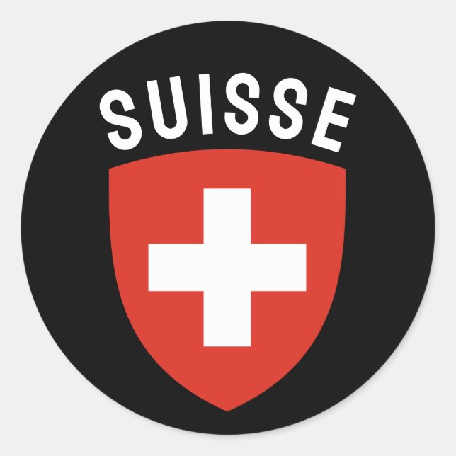 Adesivo Suisse (Suiça de língua francesa) (Frente)