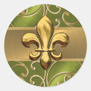 Adesivo Sujidade verde e Dourada
