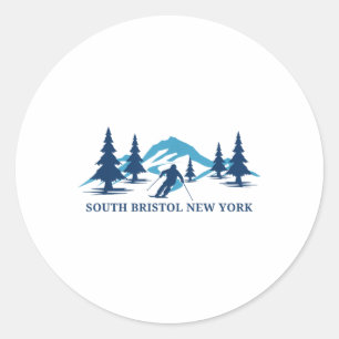 Adesivo Sul Bristol Nova York Esqui Resort Skiier _1