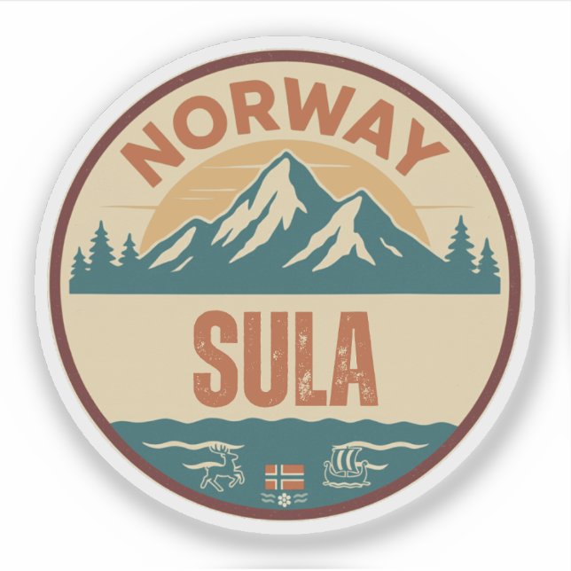 Adesivo Sula, Noruega Noruega (Frente)