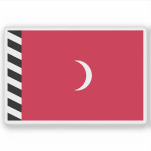 Adesivo Sultanato da bandeira das Ilhas Maldives (1926-195