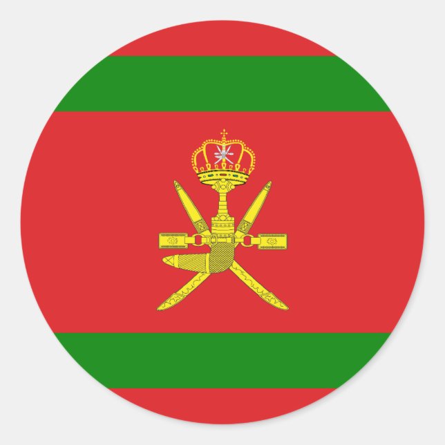 Adesivo Sultão De Oman, Noruega (Frente)