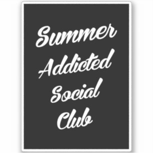 Adesivo Summer Addicted Social Club