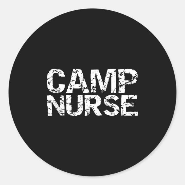 Adesivo Summer Camp Nurse Gift Appreciation Idea For Camp  (Frente)