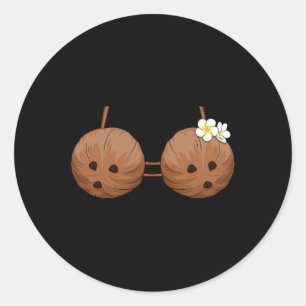 Adesivo Summer Coconut Bra Halloween Costume Hawaii Aloha