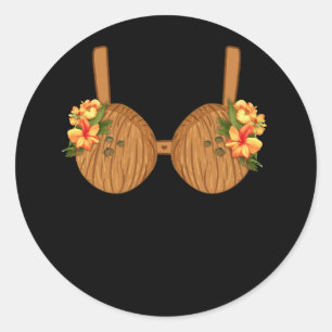 Adesivo Summer Coconut Bra Halloween Costume Hawaii Havaí