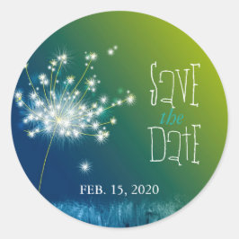 Adesivo Summer Dandelion Weding Date