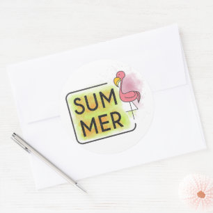 Adesivo Summer Flamingo Sticker